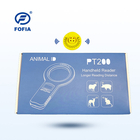 Hayvan Yönetimi için 134.2Khz RFID Okuyucu 12 Dil OLED Ekran Mavi Düğme