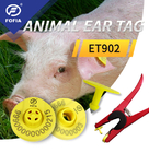 Lazer Baskı Sığır ile İzleme İçin Hayvan Elektronik Rfid Kulak Etiketi 134.2khz 350N