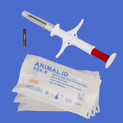 LF ISO RFID Cam Etiketi Enjekte Edilmiş Hayvan Kimliği Mikroçip Hayvan Hayvan Takibi için