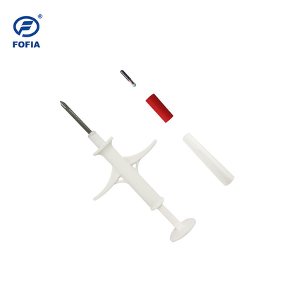 Beyaz Şırıngada Benzersiz Kimlik 15 Haneli Numaralı 2.12mm Sığır Mikroçipleri FDX-B Çip