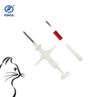 RFID Hayvan Kimliği İzleme Mikroçip Evcil hayvanlar Enjeksiyon ICAR 4 barkod çıkartması ile sertifikalı