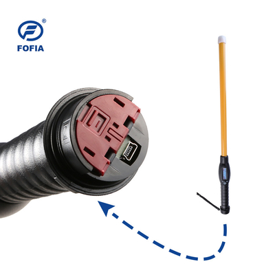 ISO11784/5 FDX-B Hayvan Çubuğu Sığır Kulak Küpesi Okuyucu 134.2KHZ Sarı Siyah Renk