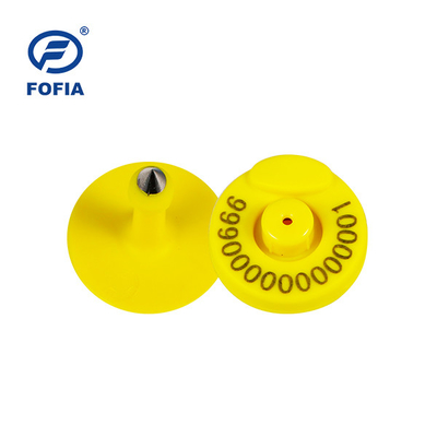 FOFIA RFID Elektronik Kulak Etiketi Sığır Koyunları için Termometreli Hayvan Takip Etiketleri
