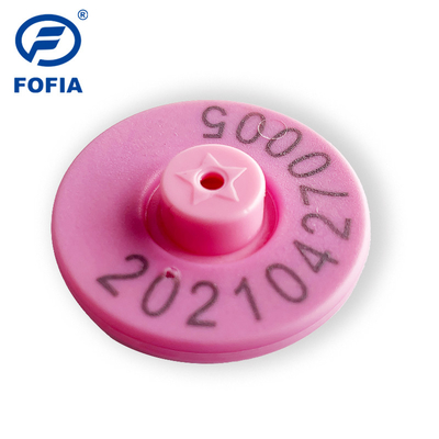 UHF Rfid Hayvan Kulak Etiketi Domuz Yönetimi 960MHz Çarpışma Önleyici