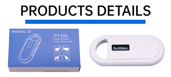 Fofia El El Plastik Hayvan Mikroçip RFID Kart Okuyucu PT160 134.2kHz OLED Ekran USB Lityum Pil CE Sertifikalı ISO 5-10cm