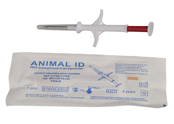 2.12 * 12mm Pet ID Mikroçip, Evcil Hayvan Tanımlama Takibi İçin Enjekte Edilebilir Transponderler İçin Kedi İzleyici Mikroçip