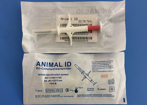 100G Şok Direnci Hayvan Kimliği Mikroçip 15 Haneli Veri Kapasitesi