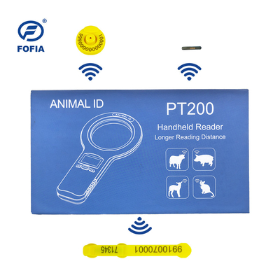 24/7 OLED Beyaz Hayvan Mikroçip Tarayıcısı İçeriye Buzzer Rfid Okuyucu Dahili