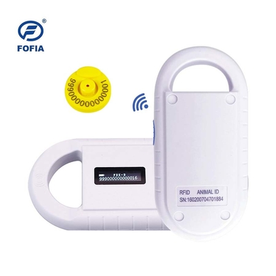 24/7 OLED Beyaz Hayvan Mikroçip Tarayıcısı İçeriye Buzzer Rfid Okuyucu Dahili
