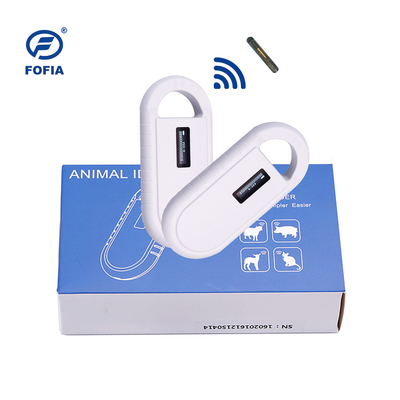 24/7 OLED Beyaz Hayvan Mikroçip Tarayıcısı İçeriye Buzzer Rfid Okuyucu Dahili