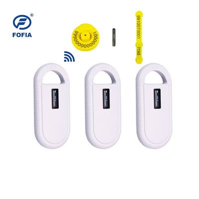 24/7 OLED Beyaz Hayvan Mikroçip Tarayıcısı İçeriye Buzzer Rfid Okuyucu Dahili Hayvan Etiketi Okuyucu