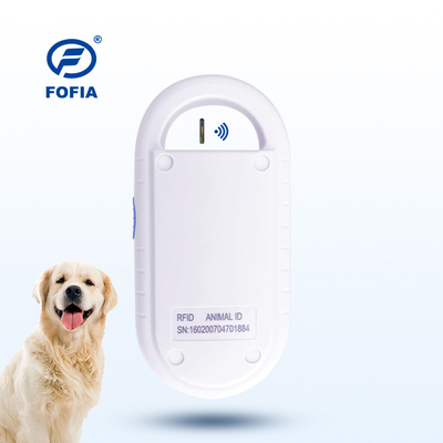 Beyaz USB Hayvan Mikroçip Tarayıcısı 6 Cm 134.2KHz Veriler Depolama Yok Köpekler için Hayvan RFID Okuyucu