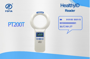 PT280T Hayvan Mikroçip Tarayıcısı ISO11784/5 Mikroçipleri ve FOFIA HT001 Sıcaklık Çipleri için
