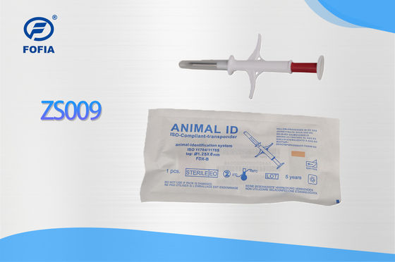 Fofia 2026 Sıcak Satış RFID 134.2kHz Hayvan Kimliği Mikroçip Entegre Tip Kulak Etiketi ZS009 Sığır Evcil hayvan enjeksiyonu için su geçirmez
