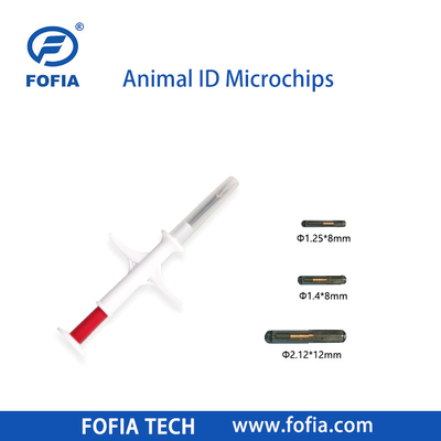 Atlar İçine Eklenebilir Mikroçip 134.2khz Rfid Hayvan Çip Pet Id Enjekte edilebilir Mikroçipler Hayvanlar İçin Şırınga