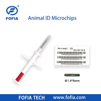 20 Yıllık Performans Rfid Hayvan Çipleri Pet Id Enjekte edilebilir Mikro Çipler Hayvanlar İçin Şırınga