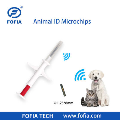 Fofia 2026 Sıcak Satış RFID 134.2kHz Hayvan Kimliği Mikroçip Entegre Tip Kulak Etiketi ZS009 Sığır Evcil hayvan enjeksiyonu için su geçirmez
