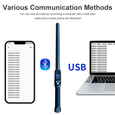 ISO11784/5 RFID El cihazı 134.2khz Uzun menzilli Uhf RFID Okuyucu Sığır kulak etiketi çubuğu okuyucu