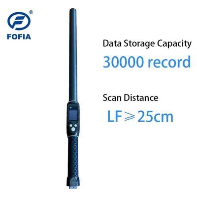 Uzun Mesafe Profesyonel Hayvancılık RFID Etiket Çubuk Okuyucu PT290 OLED Ekranlı Veri Depolama Kimlik Çipi Okuma UHF/LF