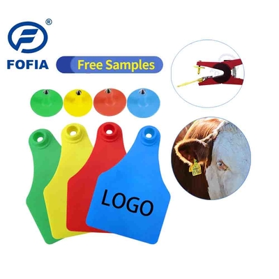 Hayvan Yönetimi İçin RFID Görsel Etiket Mini/Orta/Büyük Boy Lazer Baskı Desteği 134.2 Khz Sarı veya Diğer Renkler