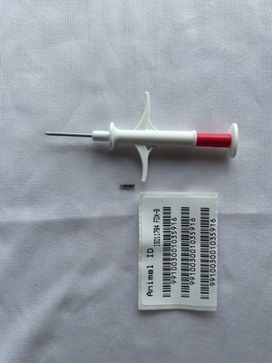 Tek Kullanımlık Şırınga Hayvan Kimlik Mikroçipi, Hayvan Sağlığı ve Refahı İçin, Sterilize Edilmiş Kağıt-Plastik Ambalaj Poşeti ile