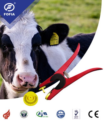 FOFIA Yeni RFID Elektronik Kulak Etiketi TPU Plastik 134.2KHz Frekans 17cm Okuma Uzaklığı Sığır Koyunlar için Tam ICAR Sertifikası