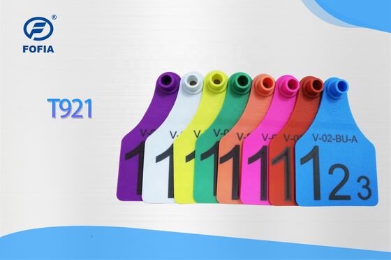 T921 Hayvan Sarı Keçi Hayvancılık Kulak Etiketi RFID TPU Çiftlik Sığır At