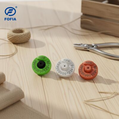 FOFIA ET907 IEC 68-2-6 titreşim Standartı Sığır Plastik Malzemeleri için RFID Kulak Etiketi Güvenli ve Doğru Kimlik