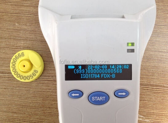 Su geçirmez RFID El Okuyucu 128x32 OLED Ekranlı USB ForPlastik Yakın Menzilli Çözüm Evcil Hayvanlar ve Çiftlik ve Çiftlik Kullanımı 125khz