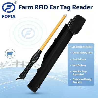 FOFIA Su geçirmez PT280 RFID Okuyucu 134.2kHz PVC Plastik NLIS Avustralya ICAR Onaylı Sığır Kimliği USB ISO 11784/5 10-20cm