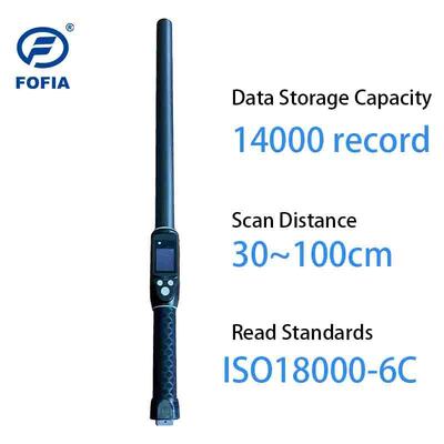 FOFIA Su geçirmez Uzun Menzilli 134.2kHz RFID Kulak Etiketi Okuyucu ISO11784/5 Protokol 30-100cm Okuma Mesafesi PVC
