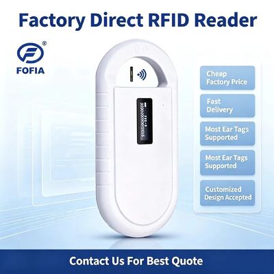 Elde tutulan Hayvan Mikroçip RFID Kart Okuyucu PT160 134.2kHz OLED Ekran USB Lityum Pil CE Sertifikalı ISO 11784/11785 Protokolü