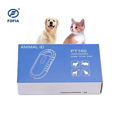 Elde tutulan Hayvan Mikroçip RFID Kart Okuyucu PT160 134.2kHz OLED Ekran USB Lityum Pil CE Sertifikalı ISO 11784/11785 Protokolü