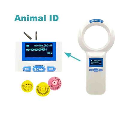 Su geçirmez FOFIA PT200 RFID El Okuyucu 128x64 OLED Ekran Uzun Mesafe Okuma 10-20 m ISO11784/5 Protokolü