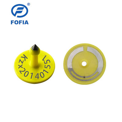 14.5mm Boyut TPU Özel Hayvancılık Kulak Etiketleri 134.2KHz Frekans