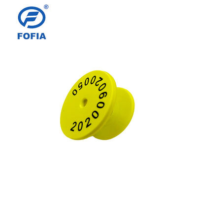 14.5mm Boyut TPU Özel Hayvancılık Kulak Etiketleri 134.2KHz Frekans