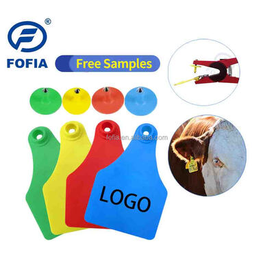 FOFIA ET921 Plastik İnek Kulak Etiketleri Hayvan Takip Lazer Kodlama Çeşitli Boyutlarda Büyükbaş Sığır Koyun Domuz Çiftliği Numarası ile Kullanın