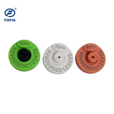 Fofia ICAR Sertifikalı Plastik Kulak Etiketleri Sığır Domuz Keçi ISO Uyumlu Akıllı Hayvan Kimliği