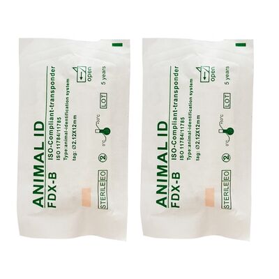 Fofia RFID 134.2kHz ICAR Sertifikalı Bölünebilir Tip Hayvan Kimlik Mikroçipi 2.12*12mm Model ZS005 Su Geçirmez Malzeme Yeni 1.5 Yıl