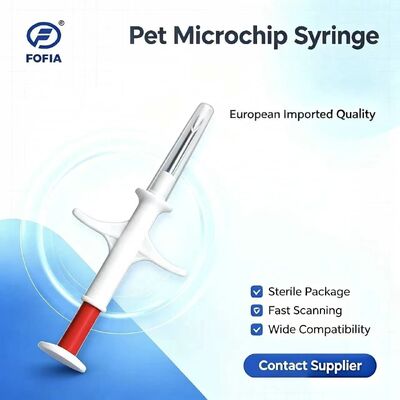 Yeni FOFIA RFID ICAR Sertifikalı 134.2kHz Hayvan Mikroçip FDX/EM4305 Çip IP67 Su geçirmez evcil hayvan enjeksiyonu plastik