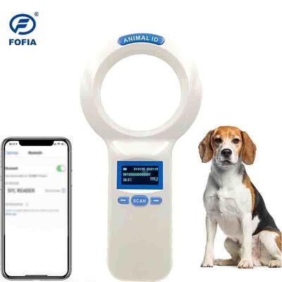 Su Geçirmez Beyaz FOFIA PT200 RFID El Okuyucu 128x64 OLED Ekran 134.2kHz Frekans Uzun Mesafe Okuma