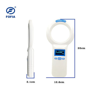 Fofia El El Plastik Hayvan Mikroçip RFID Kart Okuyucu PT160 134.2kHz OLED Ekran USB Lityum Pil CE Sertifikalı ISO 5-10cm