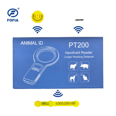 Fofia El El Plastik Hayvan Mikroçip RFID Kart Okuyucu PT160 134.2kHz OLED Ekran USB Lityum Pil CE Sertifikalı ISO 5-10cm