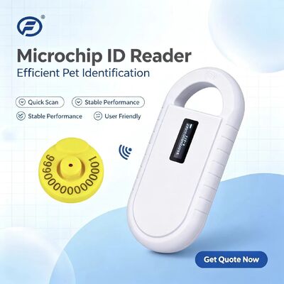 Fofia El Tipi Plastik Hayvan Mikroçip RFID Kart Okuyucu PT160 134.2kHz OLED Ekran USB Lityum Pil CE Sertifikalı ISO