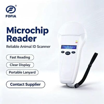 Dayanıklı FOFIA PT580 RFID El Okuyucu 125kHz/134.2kHz ISO11784/5 128x32 OLED Ekranı 10-20m okuma mesafesi USB / Pet için