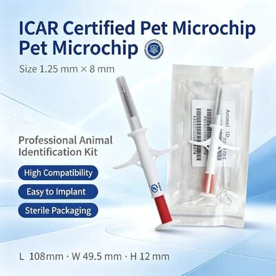 2026 Hot Selling New Fofia RFID 134.2kHz Integrated Animal Microchip ZS009 Waterproof for cat Dog and Pet Injection