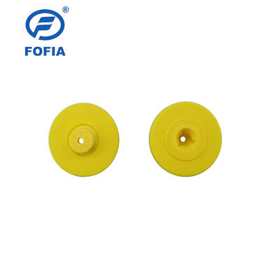 Yeni UHF Elektronik Su Geçirmez RFID TPU 5.7mm Sarı Hayvan Kulak Küpesi ET933+T901 Çipli 5 Yıl Garanti Fofia Sığır Kullanımı İçin