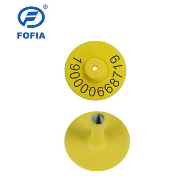 Yeni UHF Elektronik Su Geçirmez RFID TPU 5.7mm Sarı Hayvan Kulak Küpesi ET933+T901 Çipli 5 Yıl Garanti Fofia Sığır Kullanımı İçin