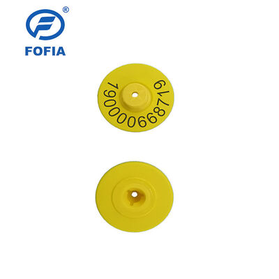 Yeni UHF Elektronik Su Geçirmez RFID TPU 5.7mm Sarı Hayvan Kulak Küpesi ET933+T901 Çipli 5 Yıl Garanti Fofia Sığır Kullanımı İçin