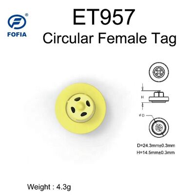 Yüksek Kalite Yeni ET957 134.2kHz TPU Domuzlar için Elektronik Kulak Etiketleri Koyun Çiftliği Koyun Çiftliği Kullanımı 10cm Okuma Arası -20~80C 29.90.3mm